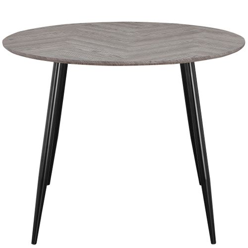 Monza - Table à Manger En Effet Chevrons/aspect Chêne 4 Personnes D100