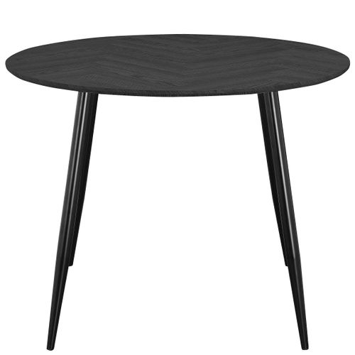 Monza-table à Manger En Effet Chevrons/aspect Chêne Gris 4 Personnes D100