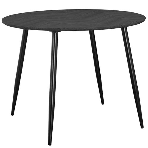 Monza-table à Manger En Effet Chevrons/aspect Chêne Gris 4 Personnes D100