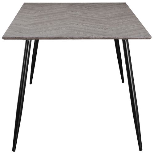 Monza - Table à Manger En Effet Chevrons/aspect Chêne 8 Personnes L160