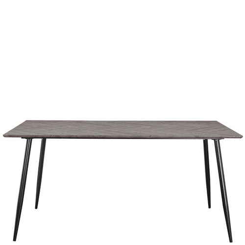 Monza - Table à Manger En Effet Chevrons/aspect Chêne 8 Personnes L160