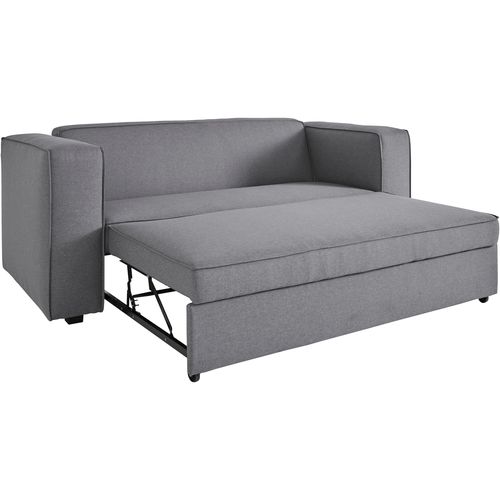Asmund-canapé Lit Avec Surface De Couchage 160x202 Cm En Line Look Gris
