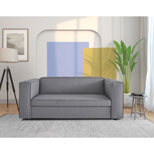 Asmund-canapé Lit Avec Surface De Couchage 160x202 Cm En Line Look Gris