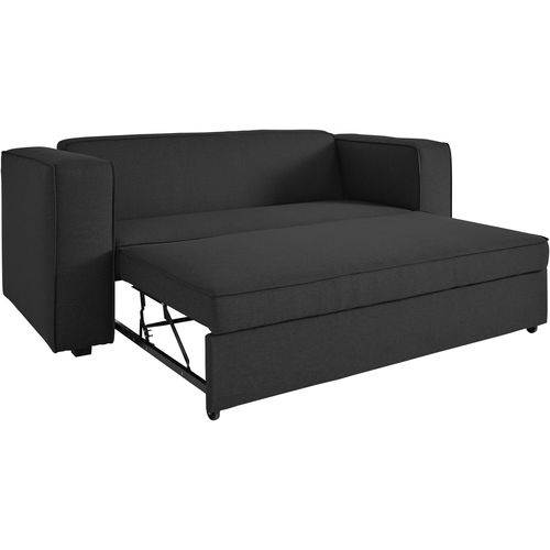 Asmund-canapé Lit Avec Surface De Couchage 160x202 Cm En Line Look Anthracite