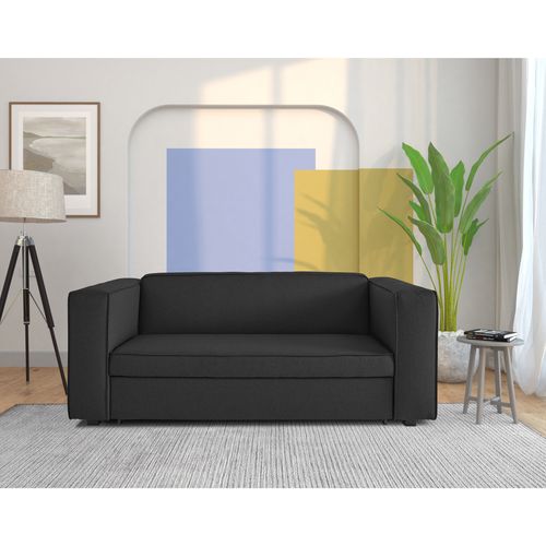 Asmund-canapé Lit Avec Surface De Couchage 160x202 Cm En Line Look Anthracite