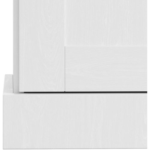 Motala-armoire à 3 Portes Et 2 Tiroirs En Aspect Bois Blanc