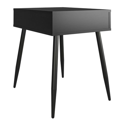 Copley-table D'appoint Avec 1 Tiroir En Effet Chêne Noir