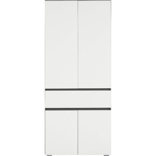 Wisla -armoire De Salle De Bain Avec 2 Portes Aspect Bois Anthracite