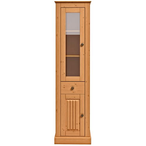 Mille-vitrine Avec Portes Et Tiroir En Pin Nature