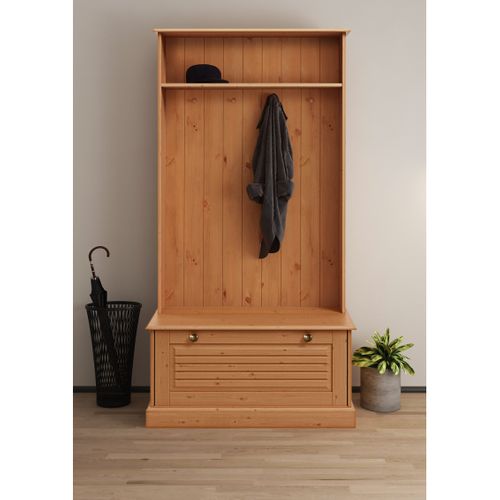 Mille-armoire à 1 Abattant En Pin Nature