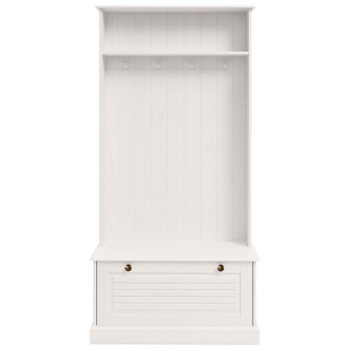 Mille-armoire à 1 Abattant En Pin Blanc