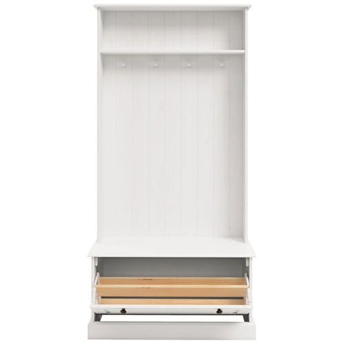 Mille-armoire à 1 Abattant En Pin Blanc