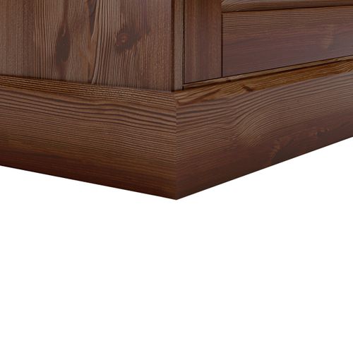 Mille-armoire à 1 Abattant En Pin Brun