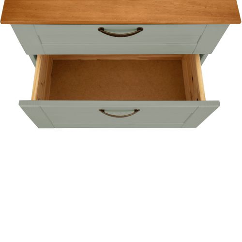 Alby-meuble Sous-vasque 1 Tiroir Et 1 Abattant Vert Pin