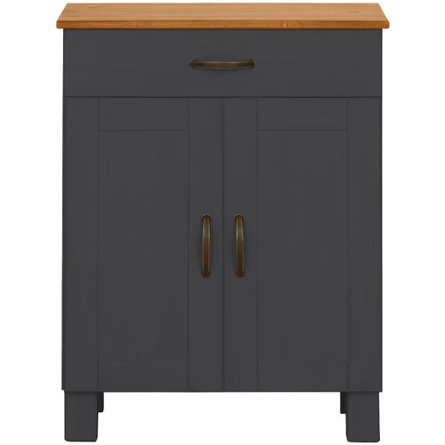 Alby-armoire De Salle De Bain Avec 2 Portes 1 Tiroir Aspect Bois Vert