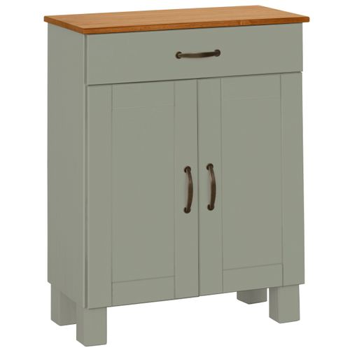 Alby-armoire De Salle De Bain Avec 2 Portes 1 Tiroir Aspect Bois Vert