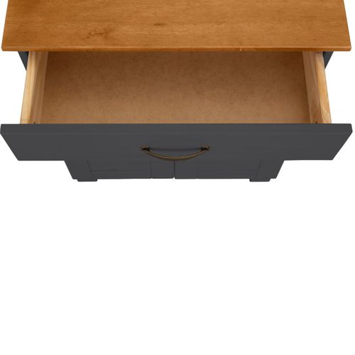 Alby-armoire De Salle De Bain Avec 2 Portes 1 Tiroir Aspect Bois Vert