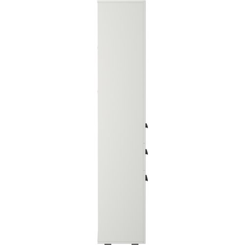 Malika-armoire Haute Blanche à 2 Portes Et 1 Tiroir