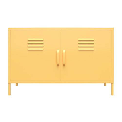 Cache-buffet à 2 Portes En Métal Jaune