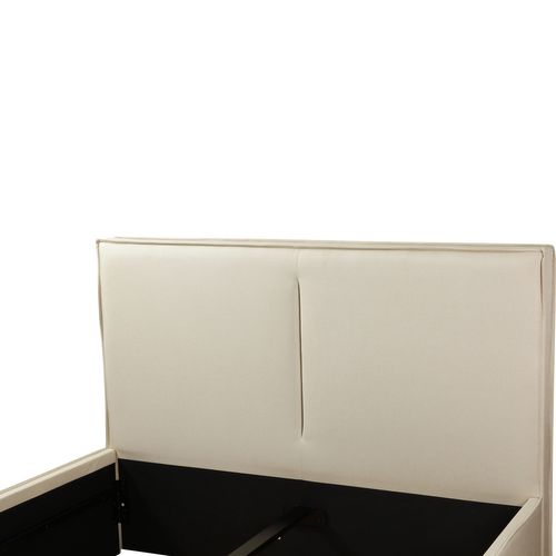 Avignon-lit 140x200 Cm En Lin Beige