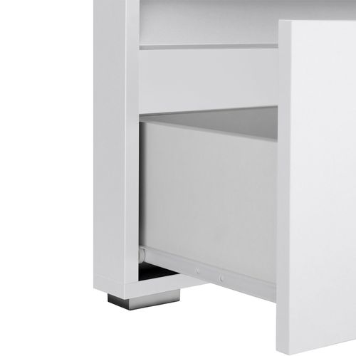 Wisla -ensemble De Salle De Bain Avec 2 Armoires Aspect Bois Blanc