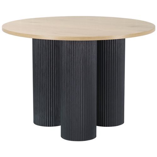 Mandan-table De Salle à Manger 110 Cm 4 Places Aspect Chêne