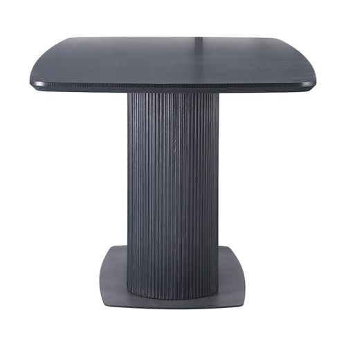 Daleton-table De Salle à Manger 160x90 Cm 6 Places Aspect Bois Noir