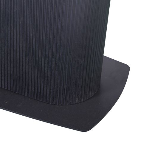 Daleton-table De Salle à Manger 160x90 Cm 6 Places Aspect Bois Noir