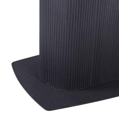 Daleton-table De Salle à Manger 200x100 Cm 10 Couverts Aspect Bois Noir