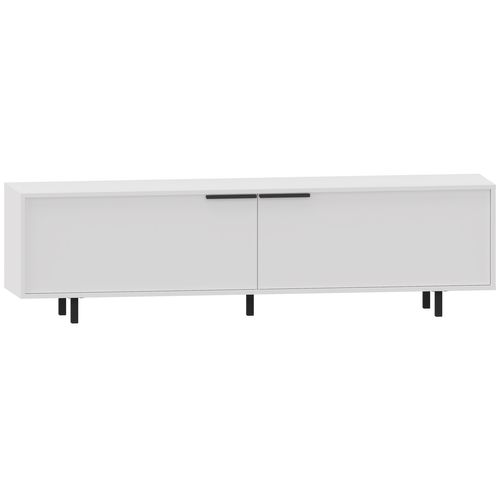 Alberto-meuble TV Avec 2 Portes à Rabat En Blanc