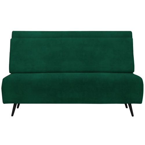 Mallory-lit De Jour Pliable En Velours Vert Foncé