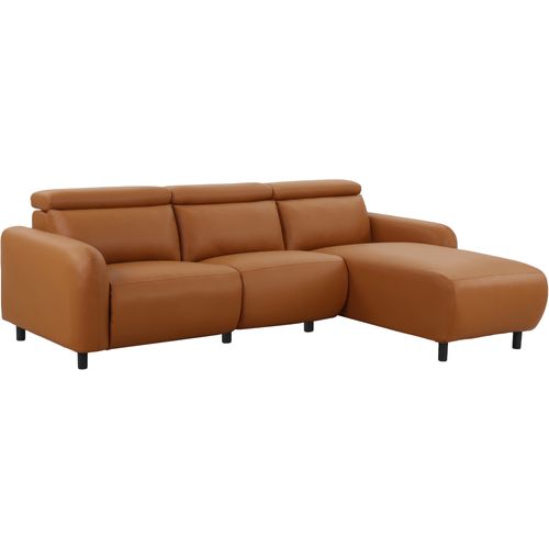 Skaane-skaane 3pl 1 Méridienne R Manuelle Pu Cognac