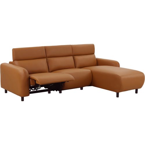 Skaane-skaane 3pl 1 Méridienne R Manuelle Pu Cognac