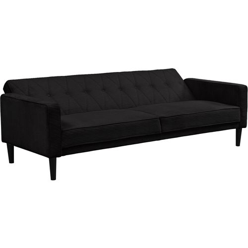 Canapé-lit Avon 3s Velours Côtelé Anthracite