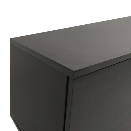 Pelle-meuble TV 5 Portes Gris / Chêne Wotan