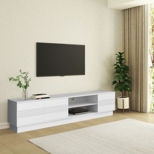 Toro-meuble TV Blanc à 3 Portes