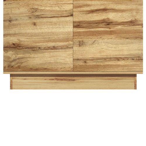 Toro-buffet Haut à 2 Portes Aspect Chêne