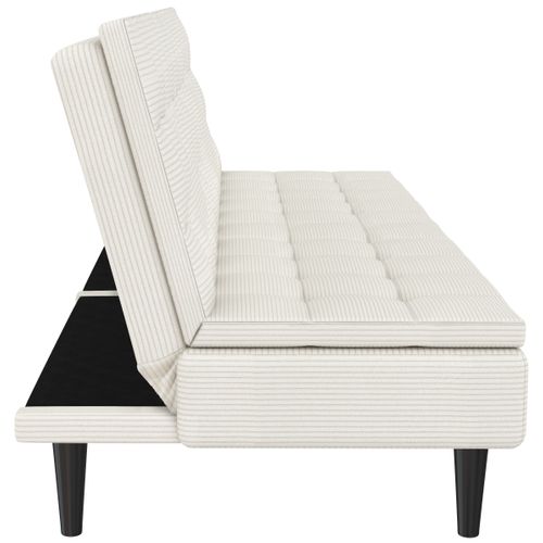 Maine-canapé-lit En Velours Côtelé Crème