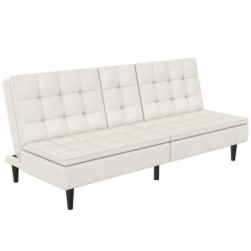 Maine-canapé-lit En Velours Côtelé Crème