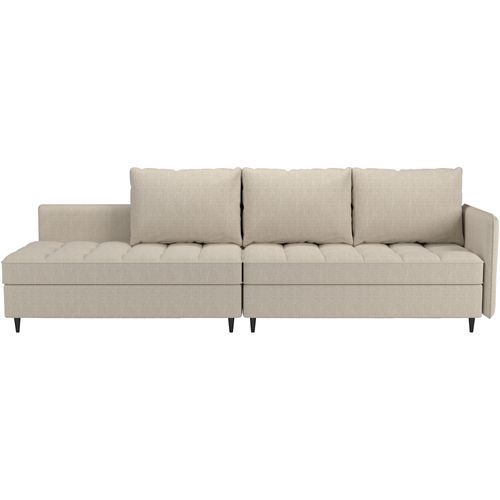 Lindhus - Canapé 3 Places Crème Chenille