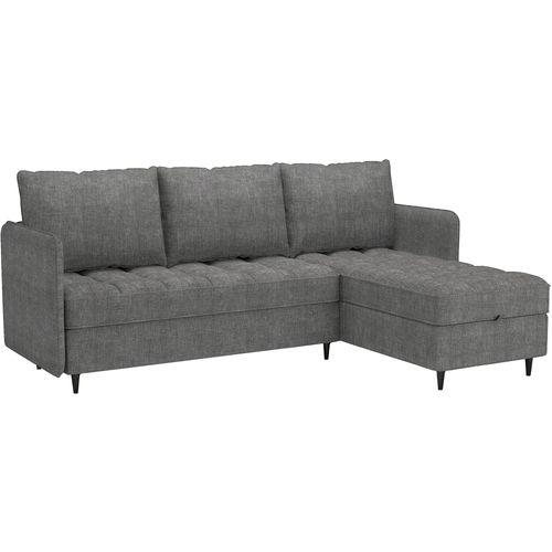 Canapé 3 Places Gris Chenille