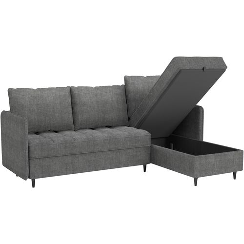 Canapé 3 Places Gris Chenille