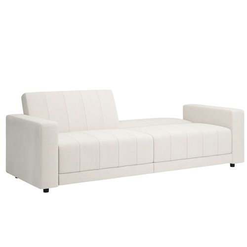Allie Ii-canapé-lit 3 Places En Velours Crème