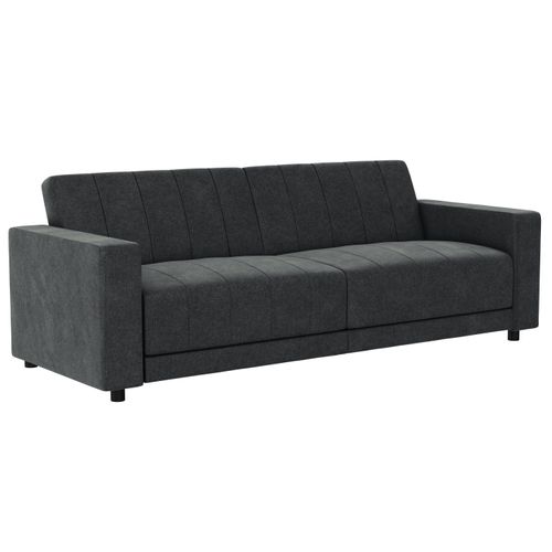 Allie Ii-canapé-lit 3 Places En Tissu Anthracite
