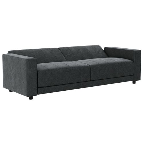 Allie Ii-canapé-lit 3 Places En Tissu Anthracite