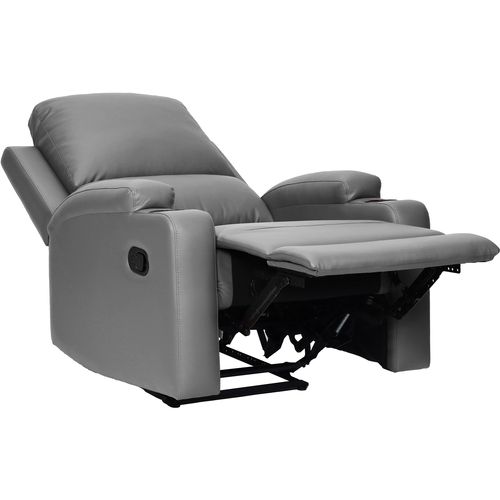 Dallas-fauteuil Inclinable à Commande Manuelle En Pu Gris