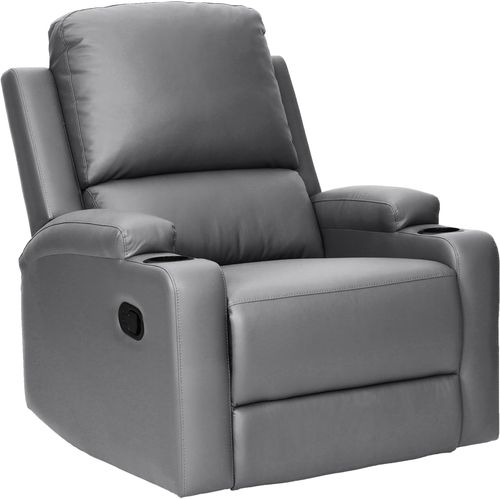 Dallas-fauteuil Inclinable à Commande Manuelle En Pu Gris