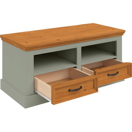 Selma-banc à 2 Tiroirs Vert Pin