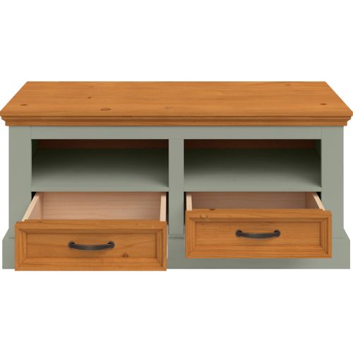 Selma-banc à 2 Tiroirs Vert Pin