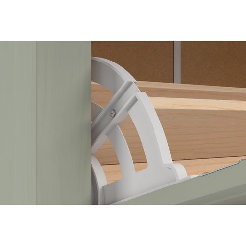 Selma-meuble à Chaussures Vert Pin Avec 2 Portes à Rabat Et 2 Tiroirs